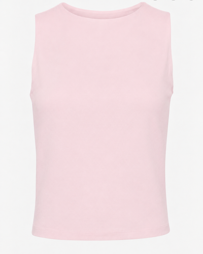 Maya Cropped Tank in Dusk Pink