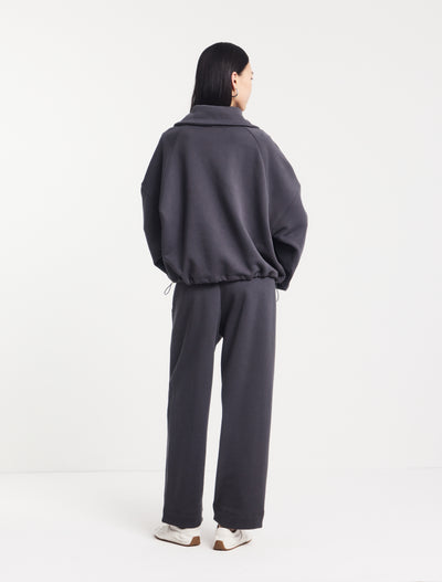 Classic Half Zip Sweatshirt in Magnet