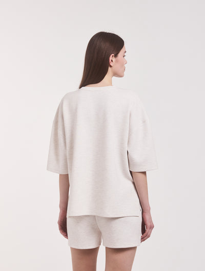 Classic Lounge T-Shirt in Oatmeal Marl