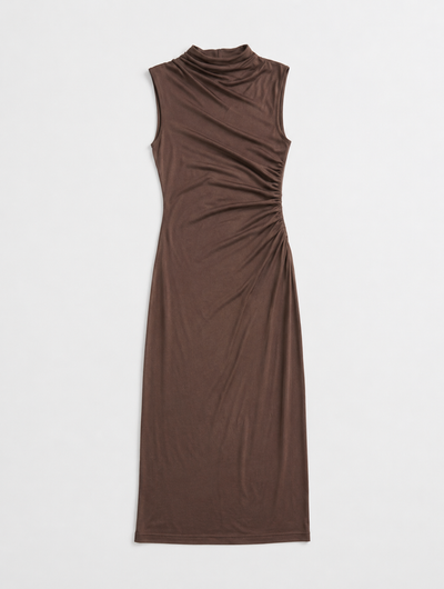 Ines Maxi Dress In Mocha