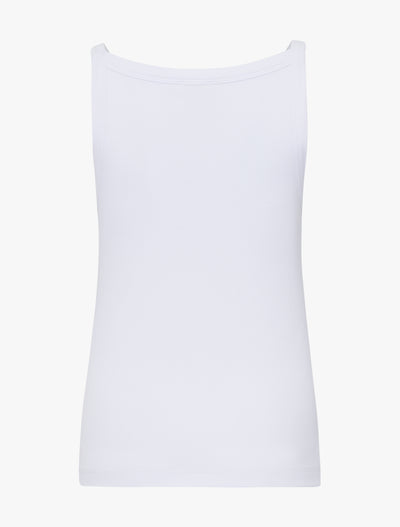 Classic Rib Cami Top in White