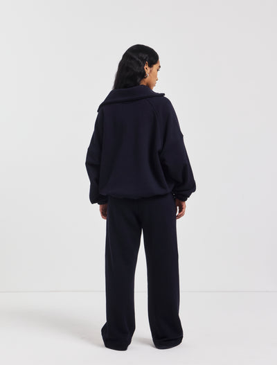 Straight Leg Sweatpant in Darkest Navy
