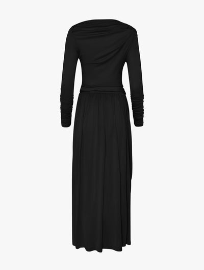 Romy Dress in black, back view