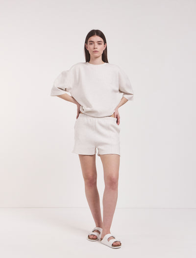 Classic Lounge Shorts in Oatmeal Marl