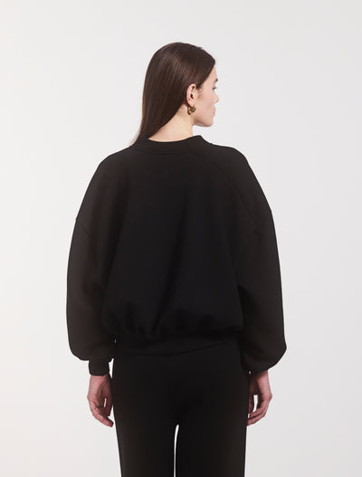 Classic Lounge Zip Jacket in Black