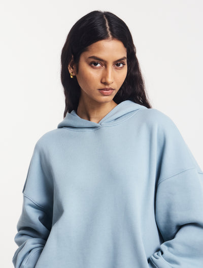 Oversized Hoodie in Powder Blue
