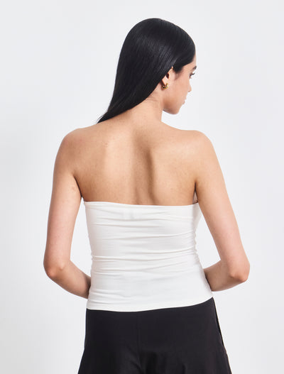 Lilly Twist Front Bandeau In Chalk