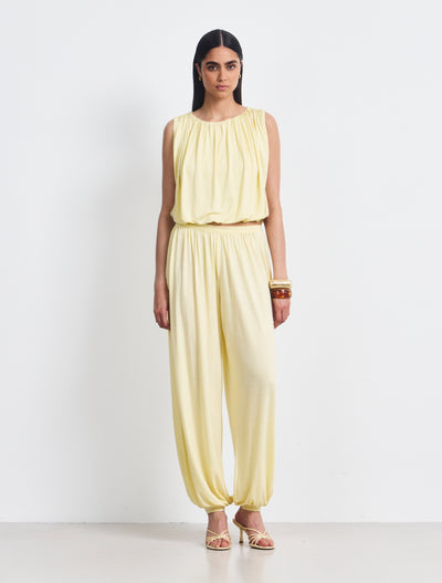 Ina Harem Trouser Jersey In Lemon