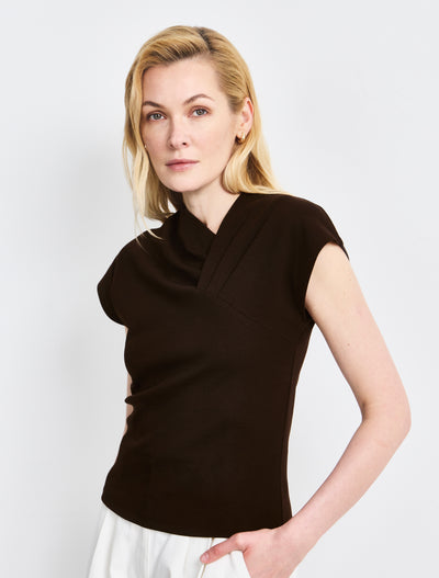 Blaine Top In Bitter Chocolate