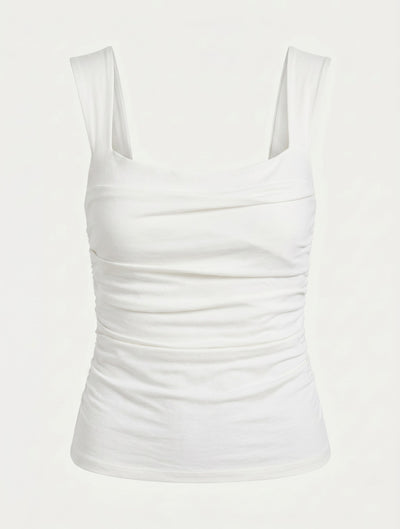 Aki Cami Top In Chalk